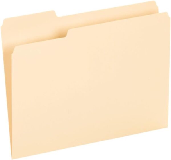 File Folders,  Size, 8-1/2" x 11", Classic Manila, 1/3-Cut Tabs in Left, Right, Center Positions, 100 Per Box (65213)