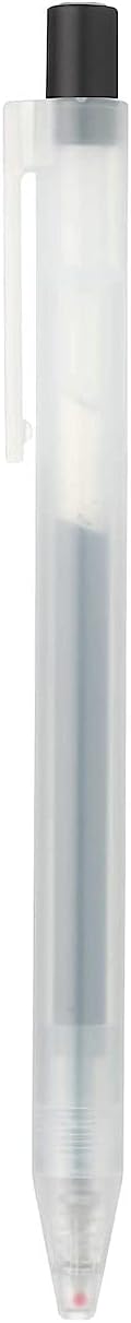 Smooth Gel Ink Ballpoint Pen Knock Type 10-Pieces Set, 0.5 mm Nib Size, Black