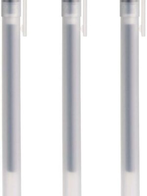 Gel Ink Ball Point Pen, Black, 0.38mm, Pack of 3 (Japan Import)