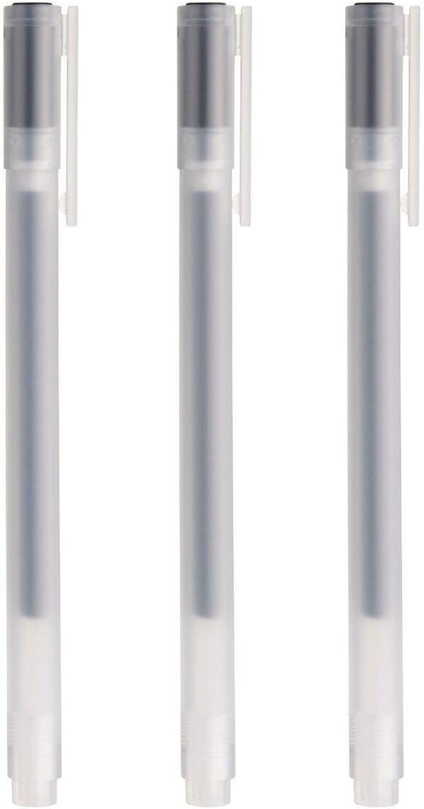 Gel Ink Ball Point Pen, Black, 0.38mm, Pack of 3 (Japan Import)