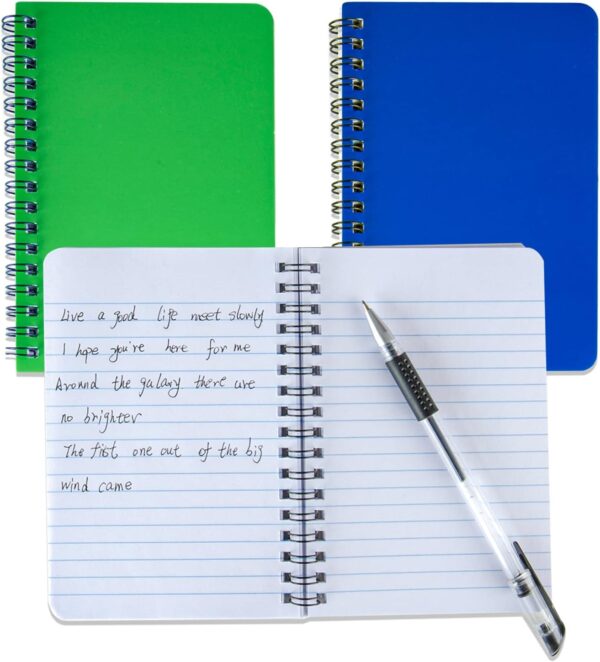 Spiral Notebook 4Pack Pocket Notebook 4.2"x 6.1" Pocket Notepad Small Notebook (4Pack Spiral Notebook)