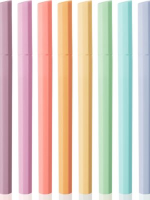 Aesthetic Highlighters - 8 Pack Chisel Tip Assorted Colors Bible Highlighters No Bleed