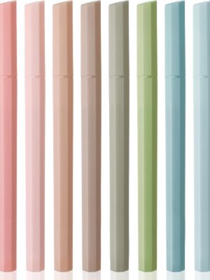 Aesthetic Highlighters - 8 Pack, Chisel Tip, Assorted Colors, Bible Highlighters No Bleed, Cute Pens for Bible Pages